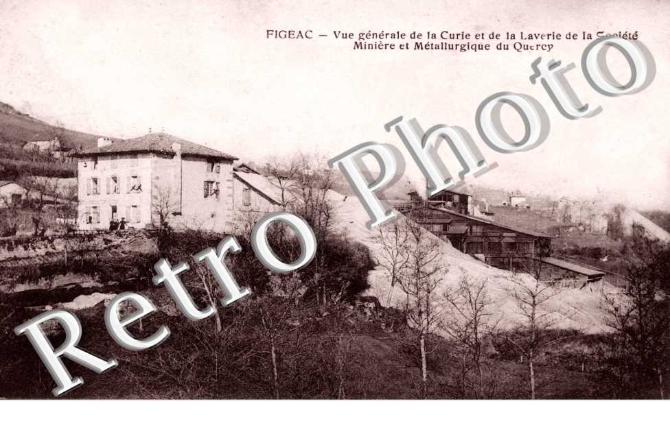 vue generale de la Curie et de la laverie de la Societe Miniere metallurgique du Quercy
