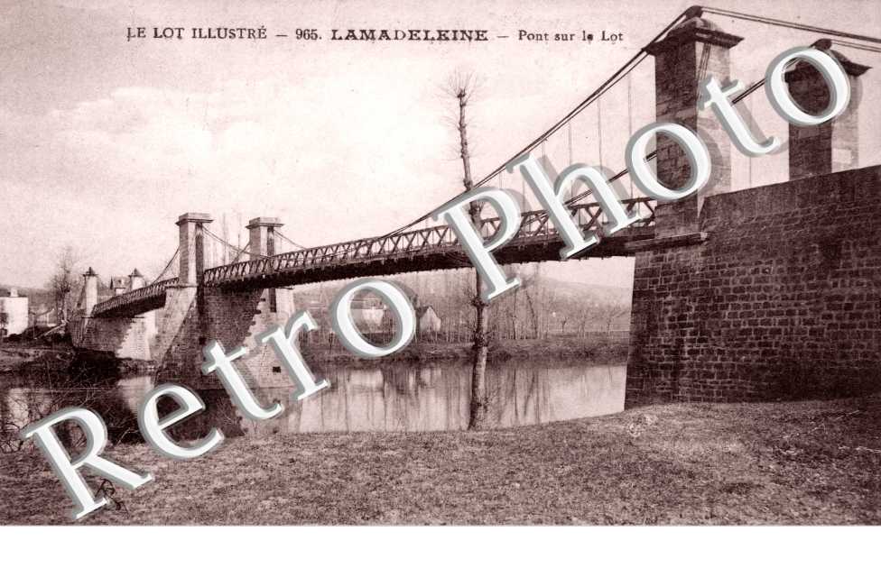 Lamadeleine - pont sur le Lot