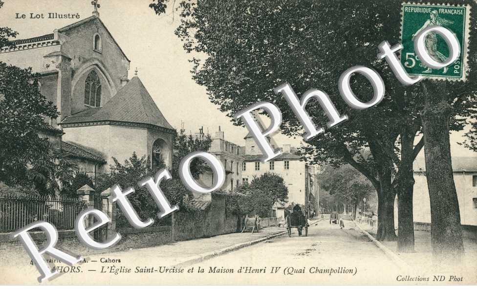 l'église Saint-Urcisse et la Maison d'Henru IV (quai Champollion)