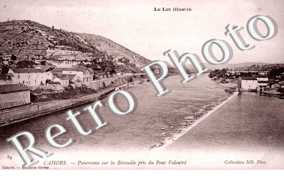 panorama sur la Béraudie pris du Pont Valentré