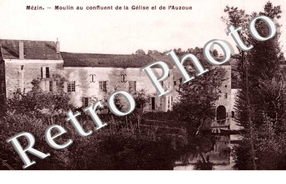 Moulin au confluent de la Gelise et de l'Auzoue