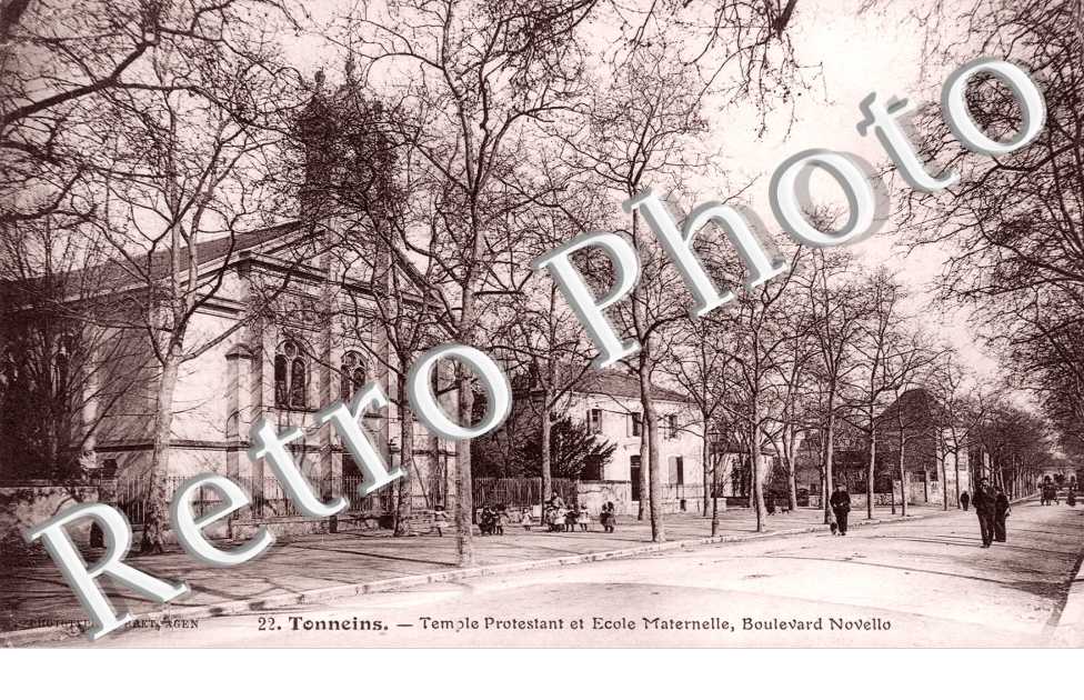 Temple protestant et ecole maternelle - Boulevard Novello