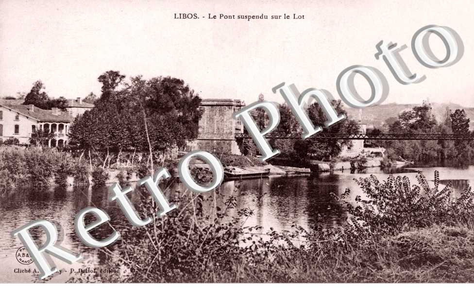 le pont suspendu sur le Lot
