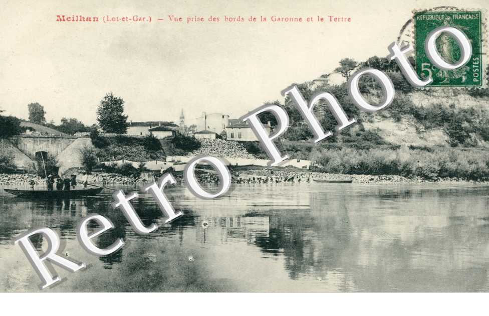 Vue prise des bords de la Garonne