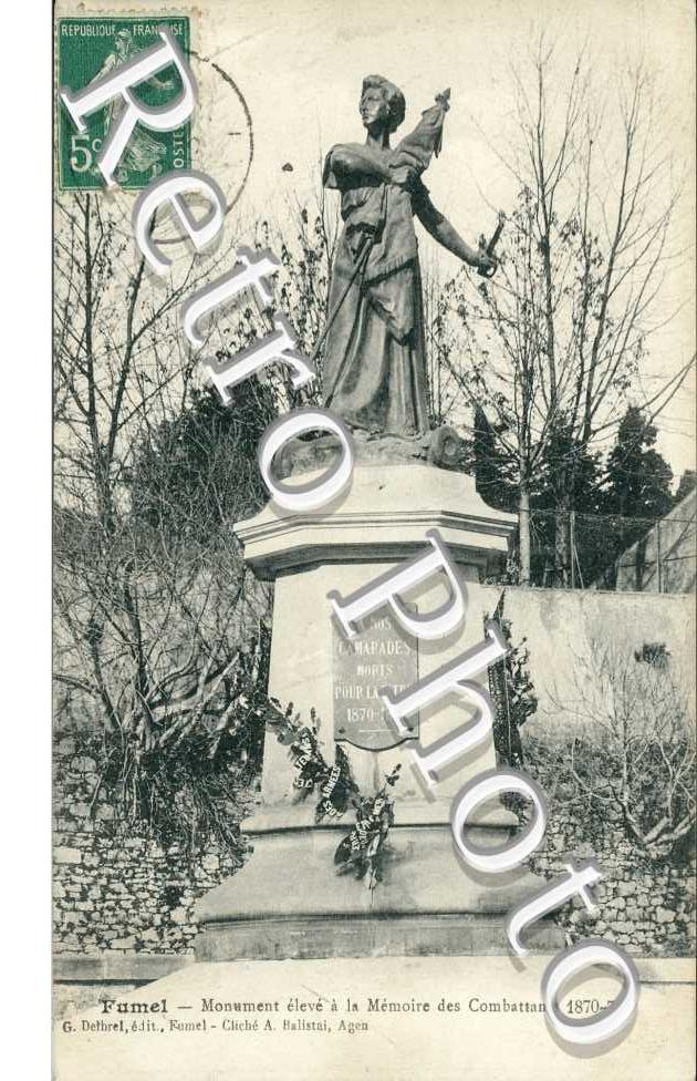 Monument eleve a la memoire des combattants
