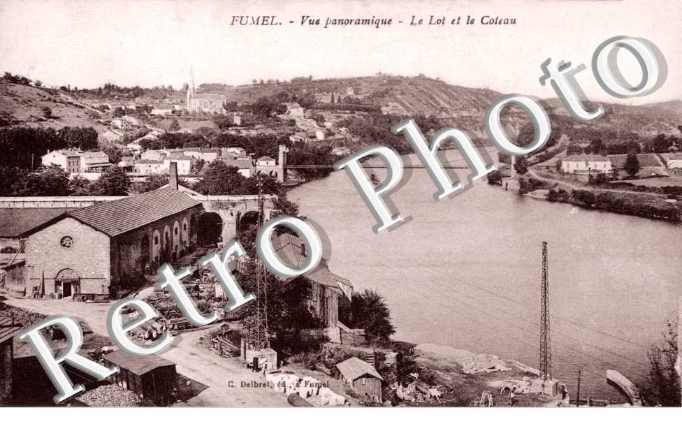 Le Lot et le coteau - vue panoramique