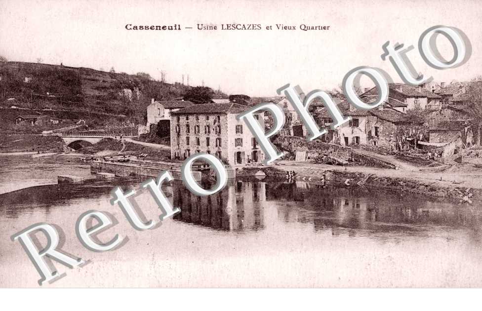 Usines Lescazes et vieux quartier