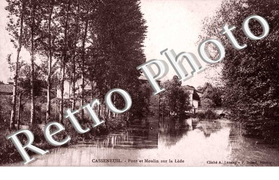 Pont et Moulin sur la Lede