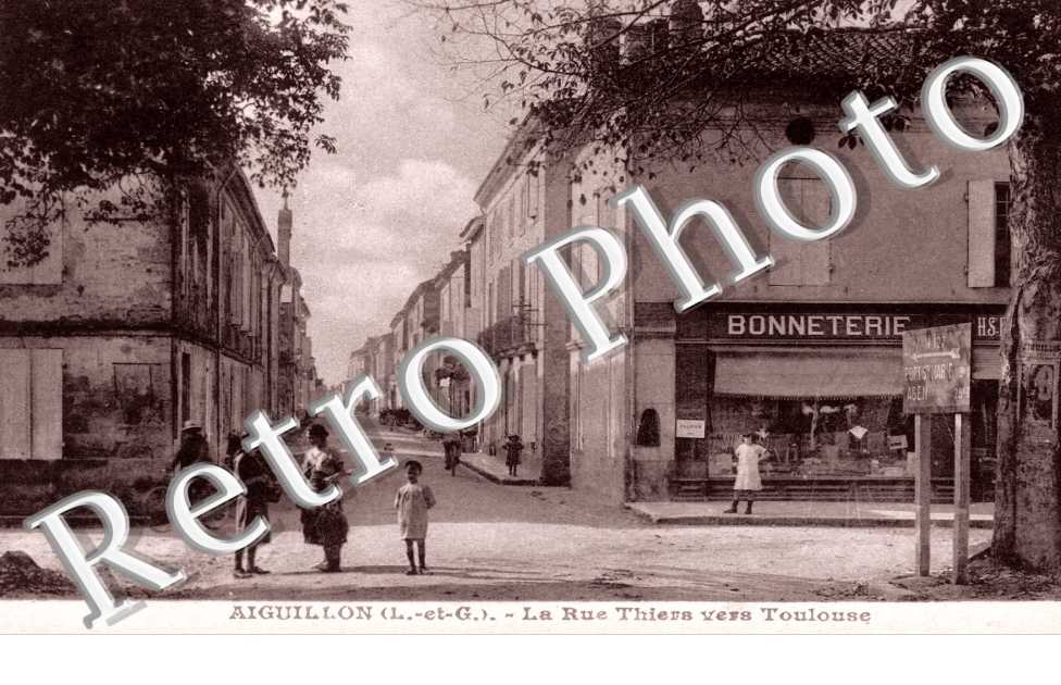la rue Thiers vers Toulouse
