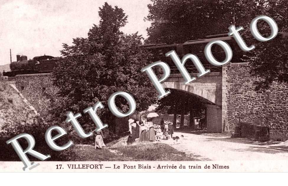 POnt Biais, arrivee du train de Nimes