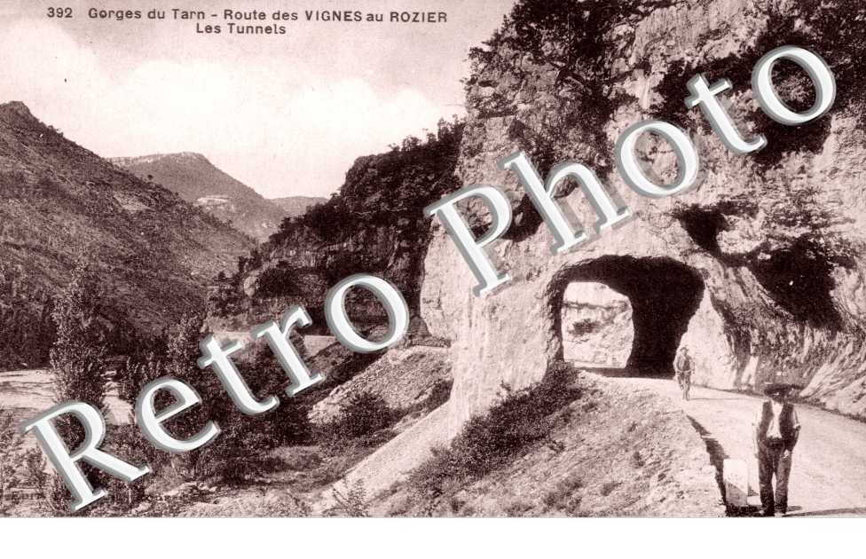 route des Vignes au Rozier Les tunnels