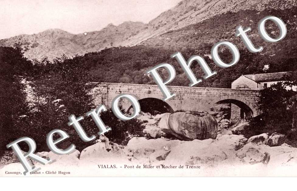 Pont de Miler et rocher de Trenze