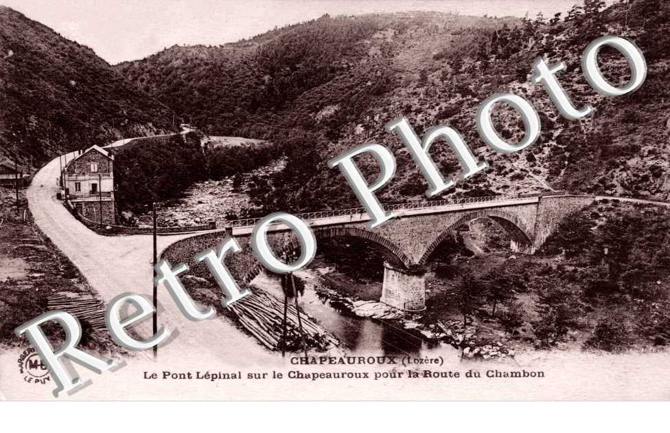 Chapeauroux - le pont Lepinal sur le Chapeauroux pour la route du Chambon
