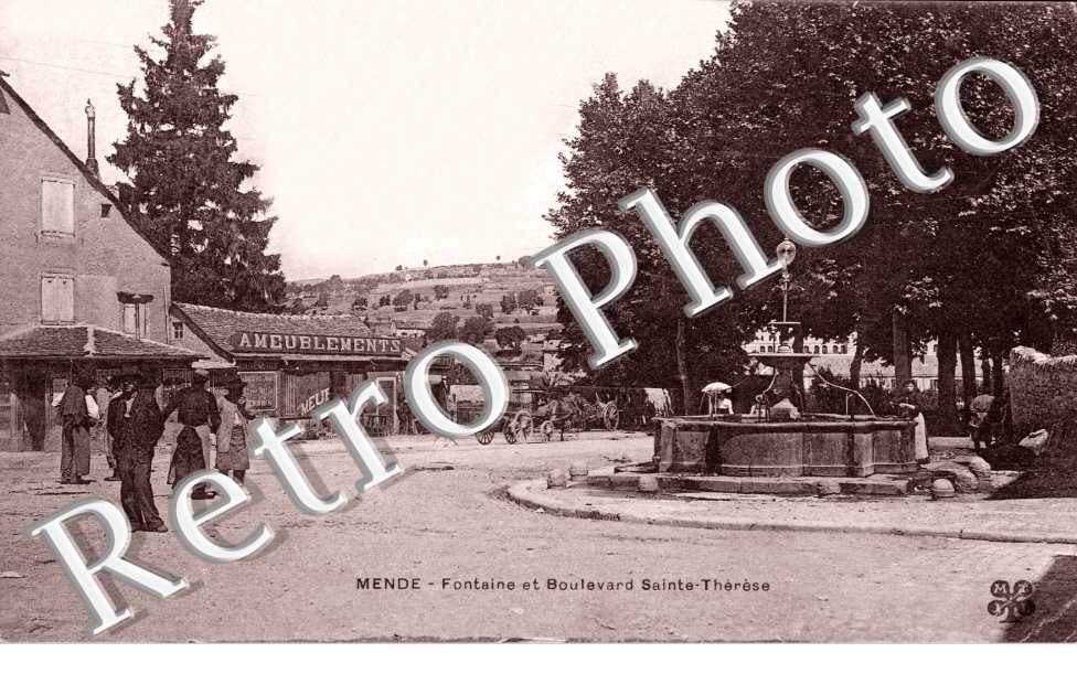 fontaine et boulevard Sainte-Therese