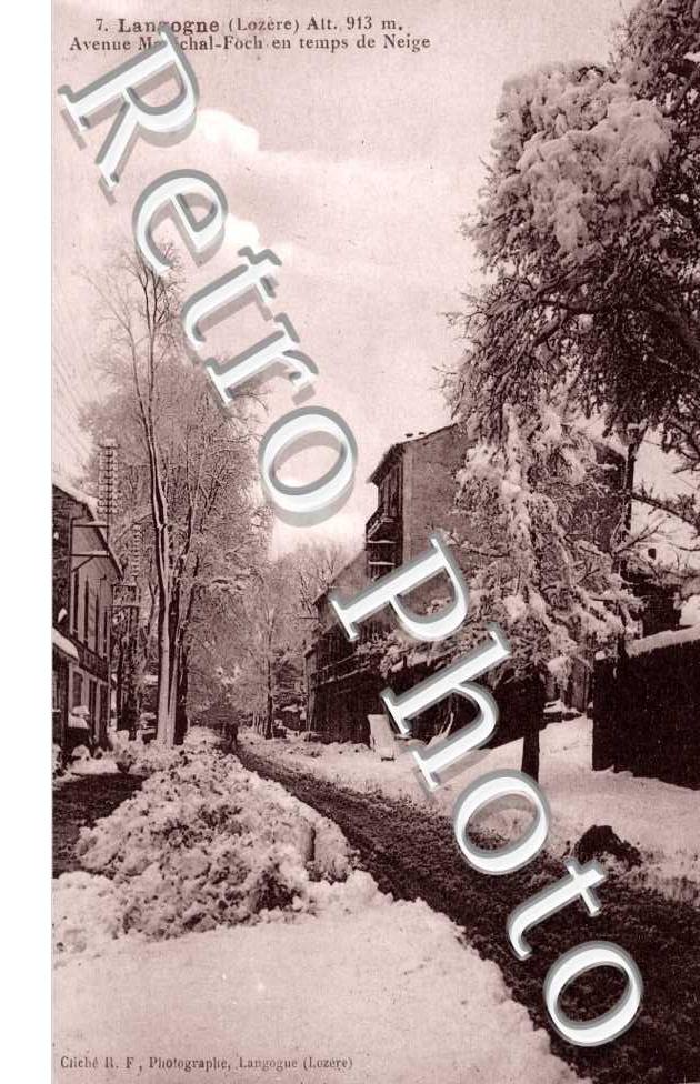 avenue marechal Foch en temps de neige