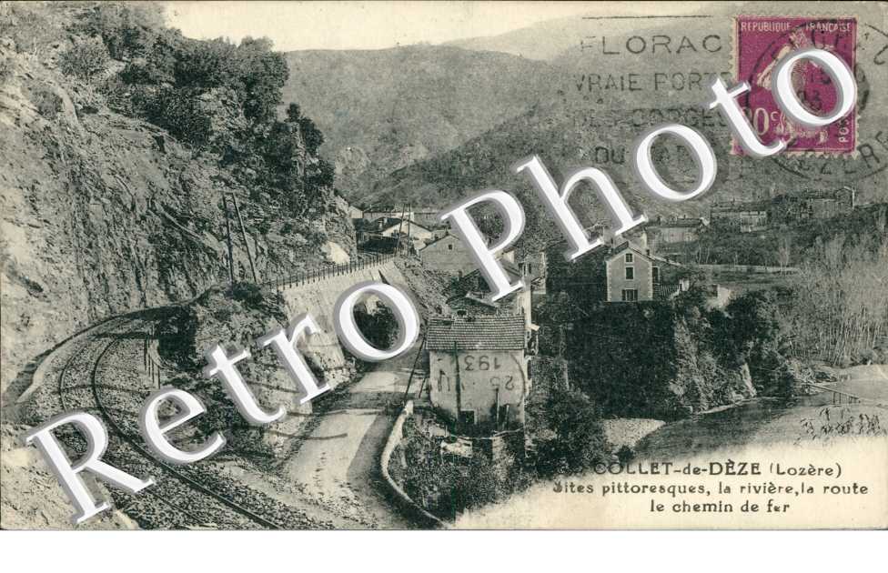 la riviere, la route, le chemin de fer