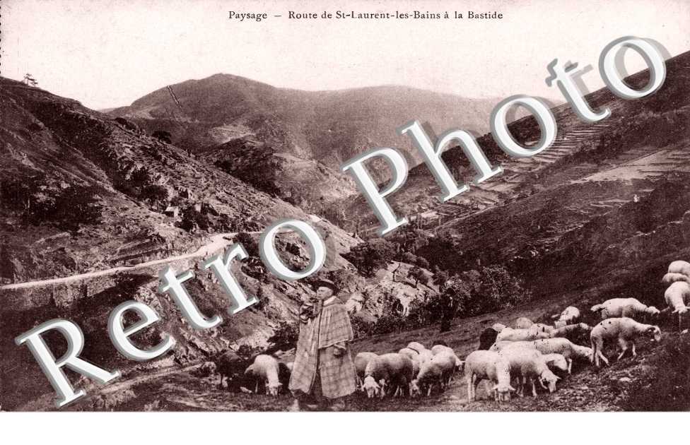 Route de Saint-laurent-les-Bains a la Bastide
