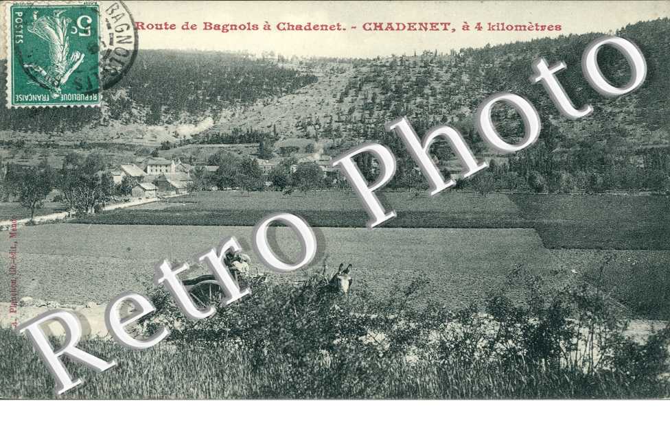 route de Bagnols a Chadenet