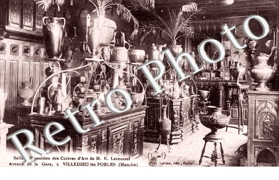 cuivres d'art de M. E. Leroussel - venue de la gare - salle d'exposition