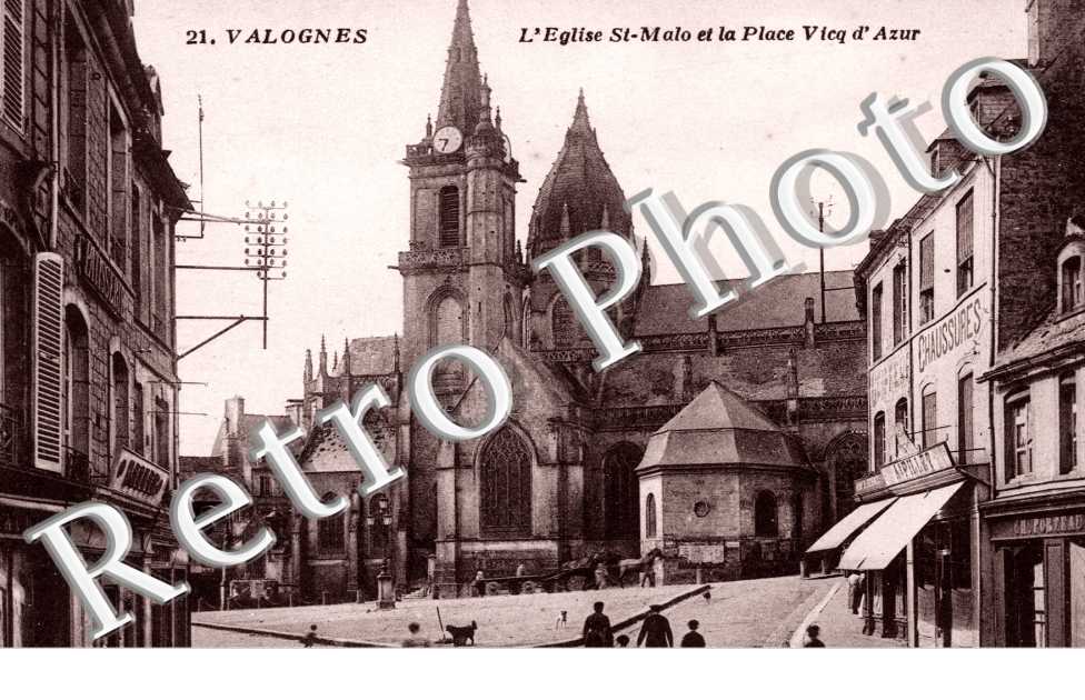Eglise Saint Malo et Place Vicq d'Azur