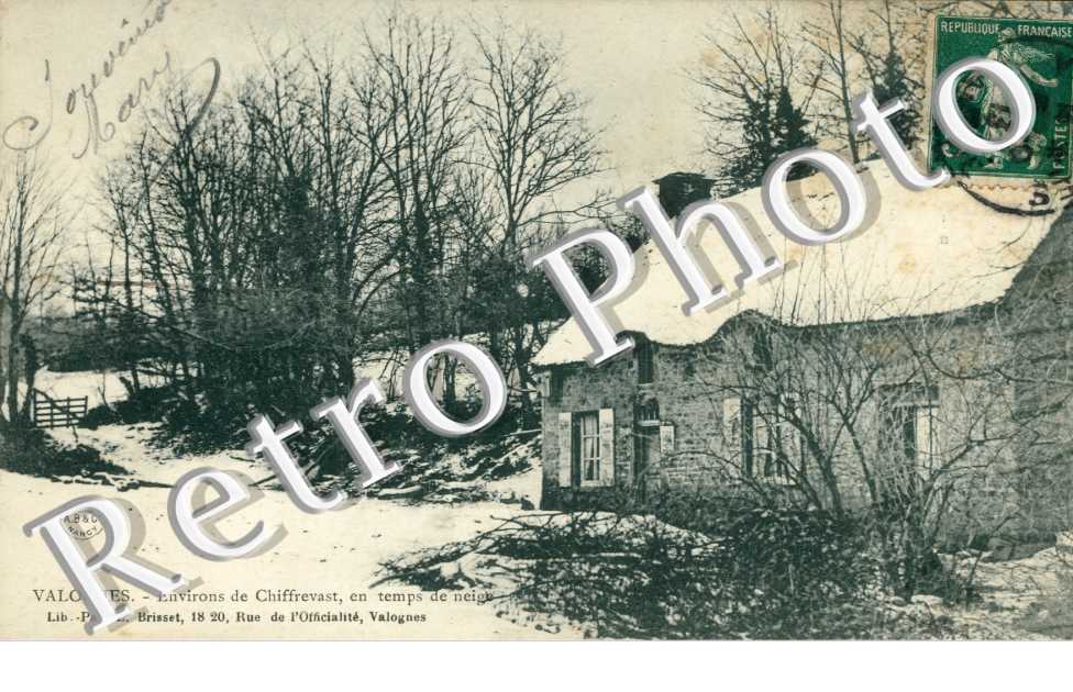 Valognes - environs de Chiffrevast, en temps de neige