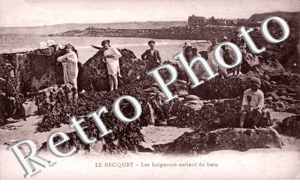 Le Becquet, baigneurs sortant du bain