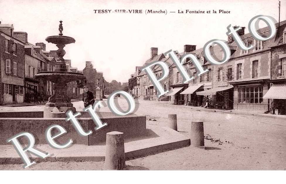 la fontaine et le place