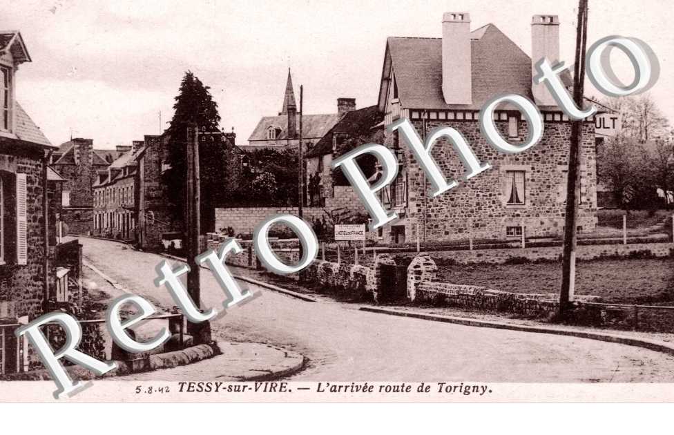l'arrivee route de Torigny