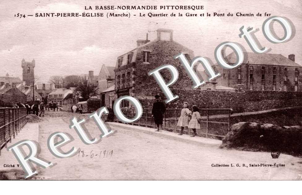 quartier de la gare et le pont du chemin de fer