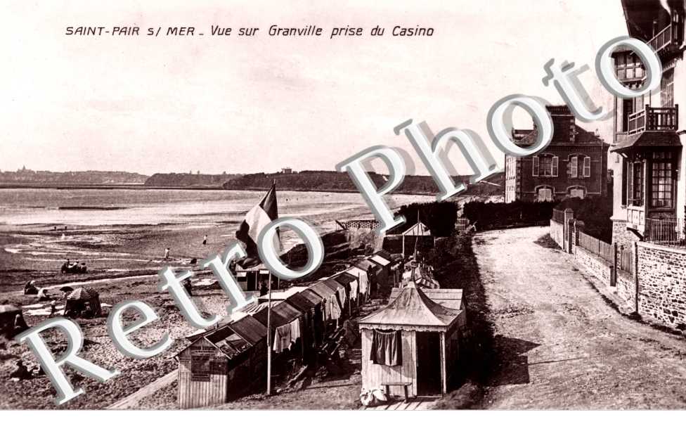 Vue sur Granville prise du Casino
