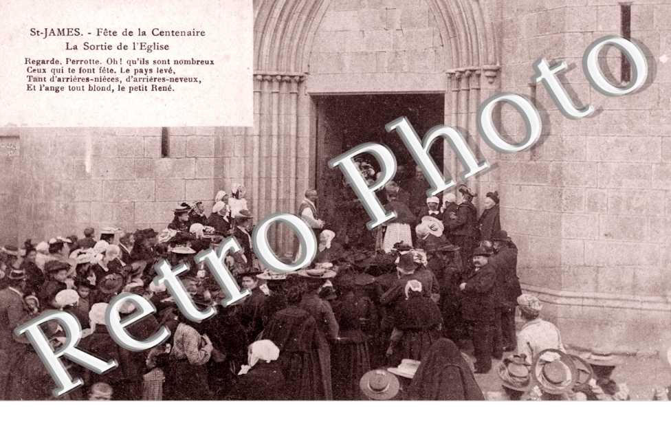 Fete de la Centenaire, la sortie de l'Eglise