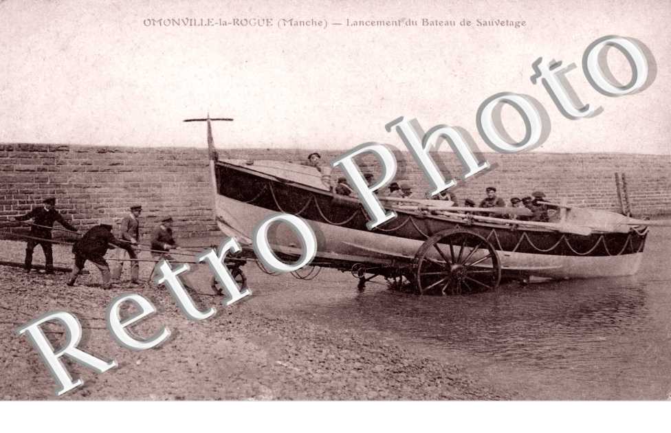 lancement du bateau de sauvetage