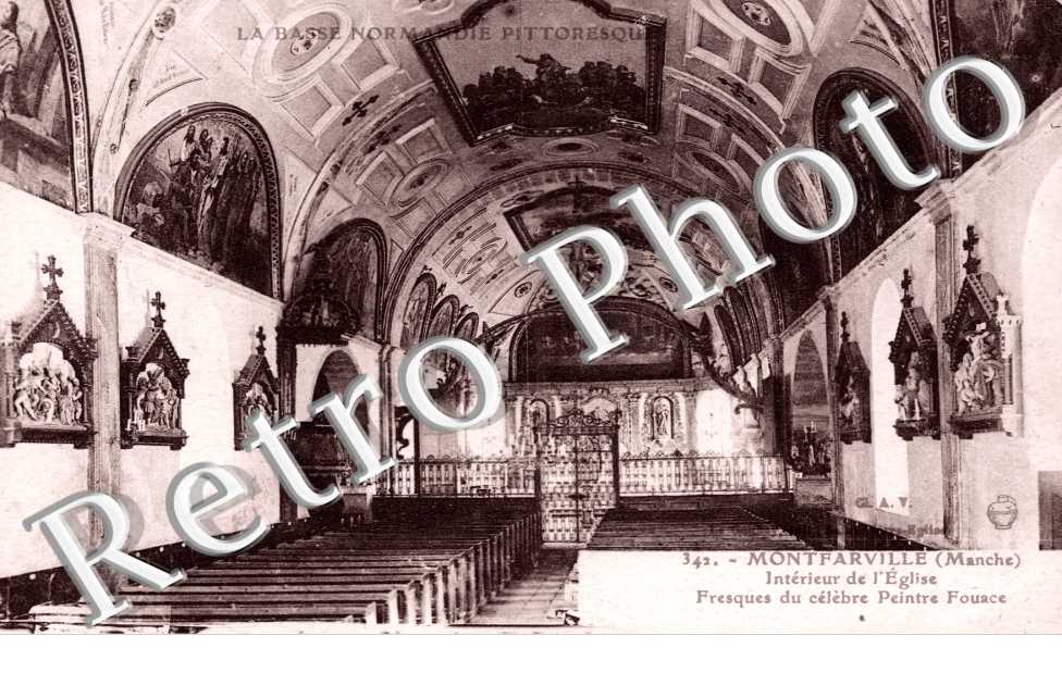 interieur de L'eglise - fresque de Fouace