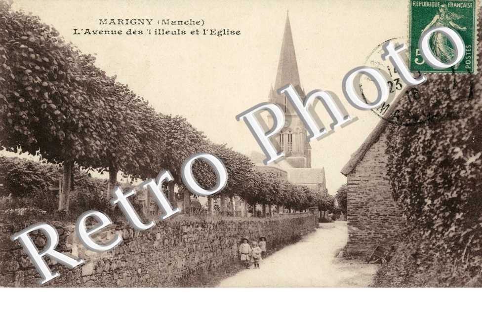 Avenue des tilleuls et l'eglise