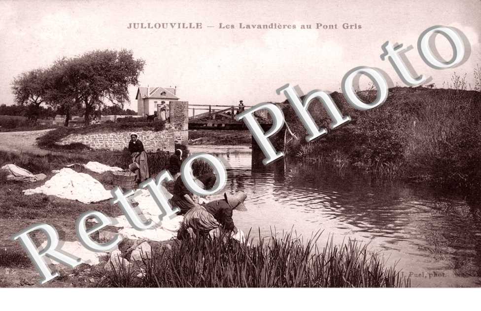 Les Lavandieres au pont gris