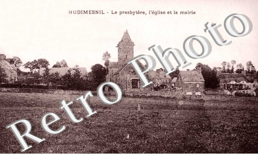 Le presbytere - l'eglise - la mairie
