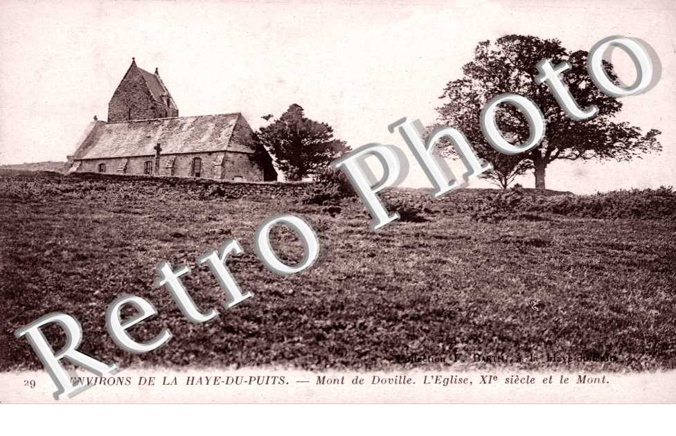 mont de Doville et l' eglise du XIeme  siecle