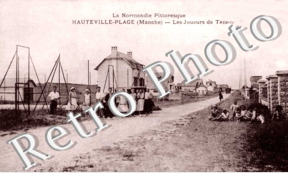 Hauteville Plage - les jouers de tennis