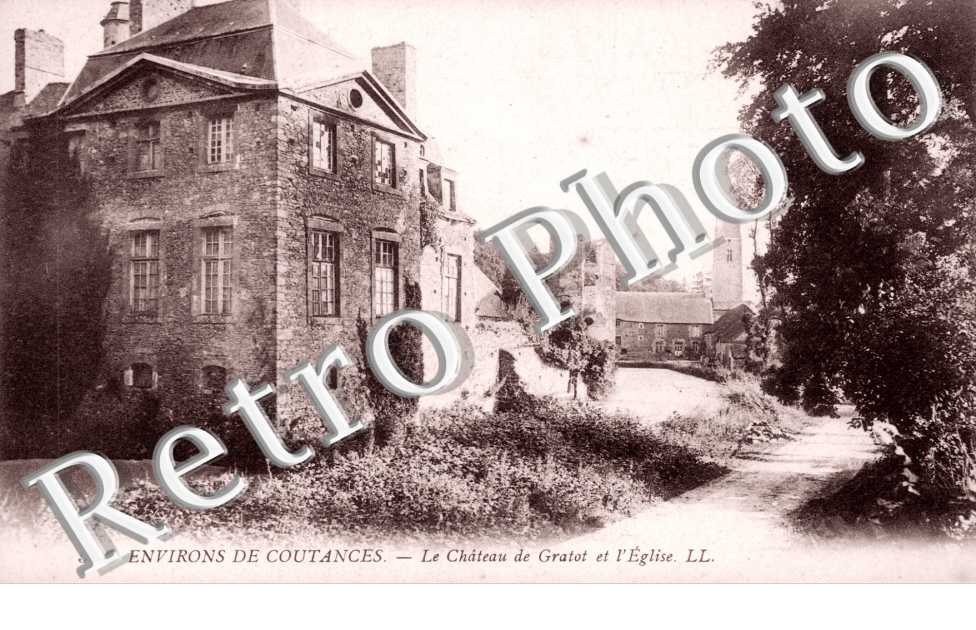 Le chateau de Gratot et l'eglise