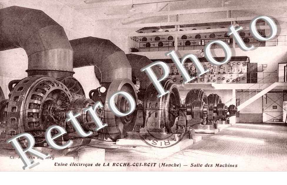 Usine electrique de la Roche qui Boit, Salle des Machines