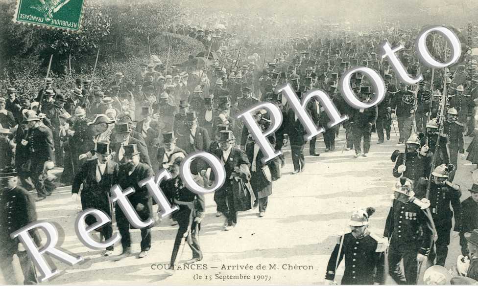 Arrivee de M. Cheron, le 15 Septembre 1907
