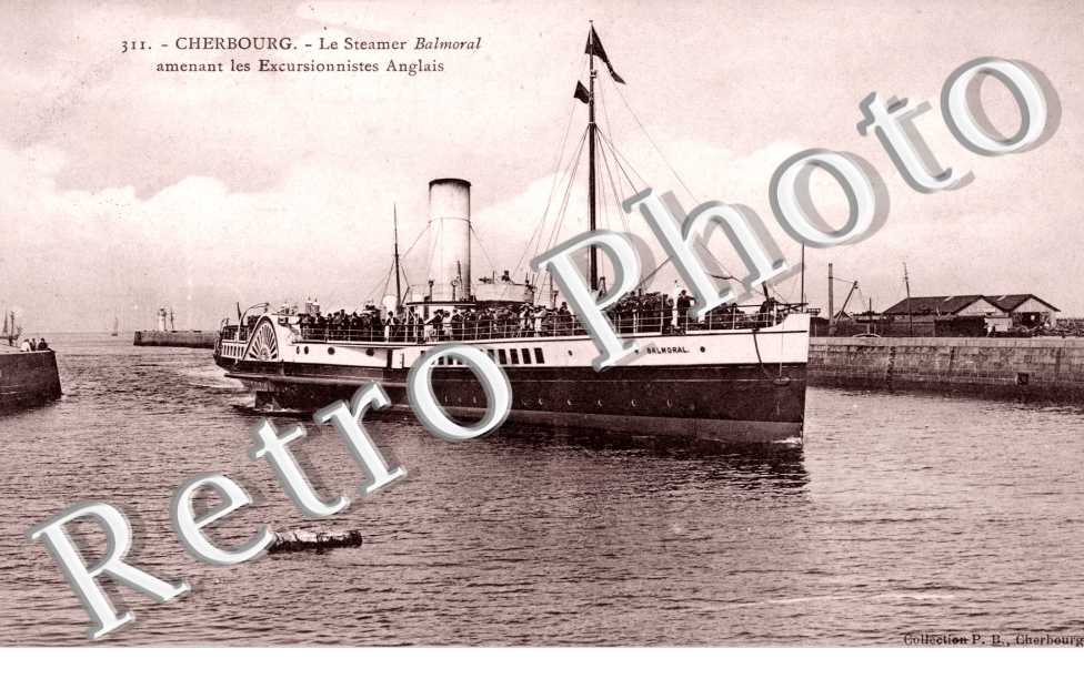 Le Steamer Balmoral amenant les Excursionnistes Anglais