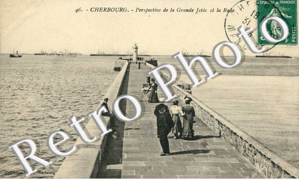 Perspective de la Grande Jetee et la Rade