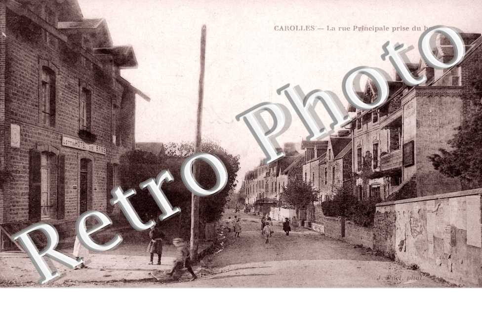 la rue principale prise du haut
