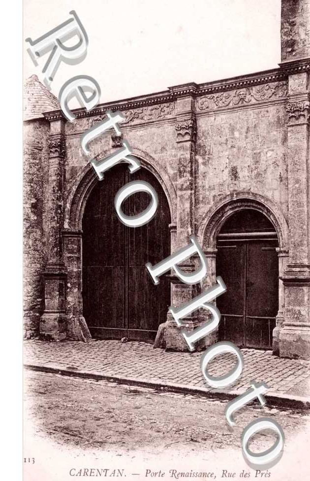 porte Renaissance, rue des Pres
