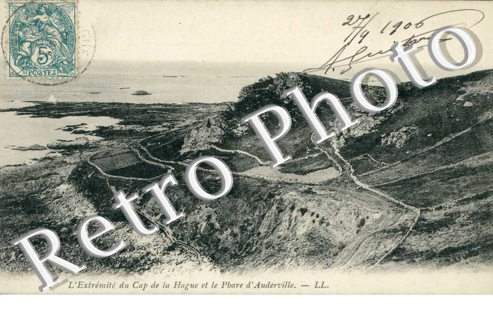 l'extremite du cap de la Hague et le phare d'Auderville