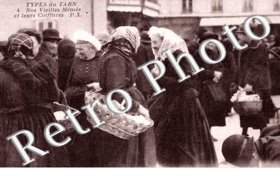 Types du Tarn Nos vieilles  memes et leurs coiffures
