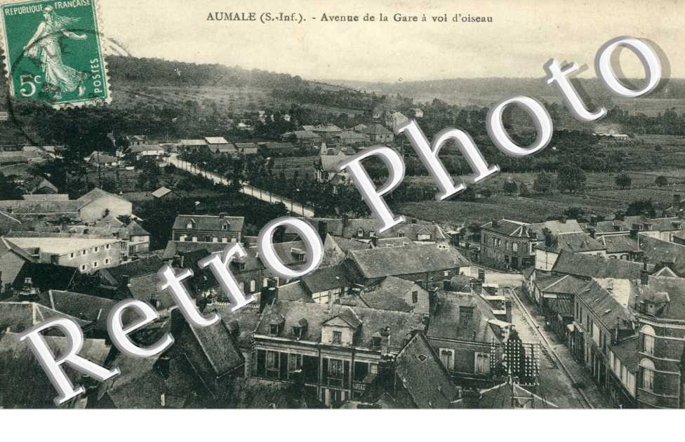 avenue de la gare a vol d'oiseau