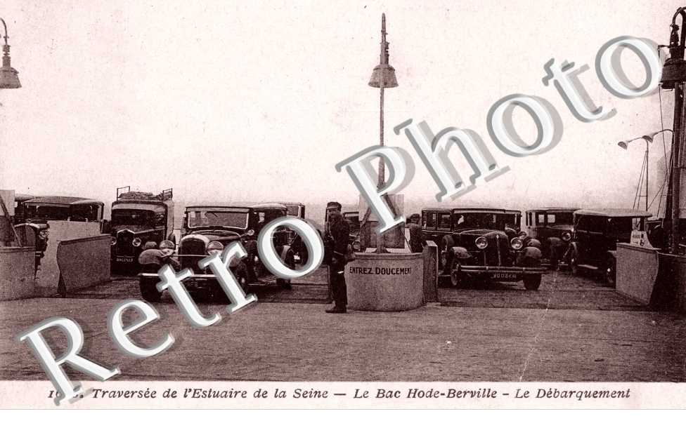 Traversee de l'Estuaire de la Seine, Le Bac Hode Berville, le debarquement