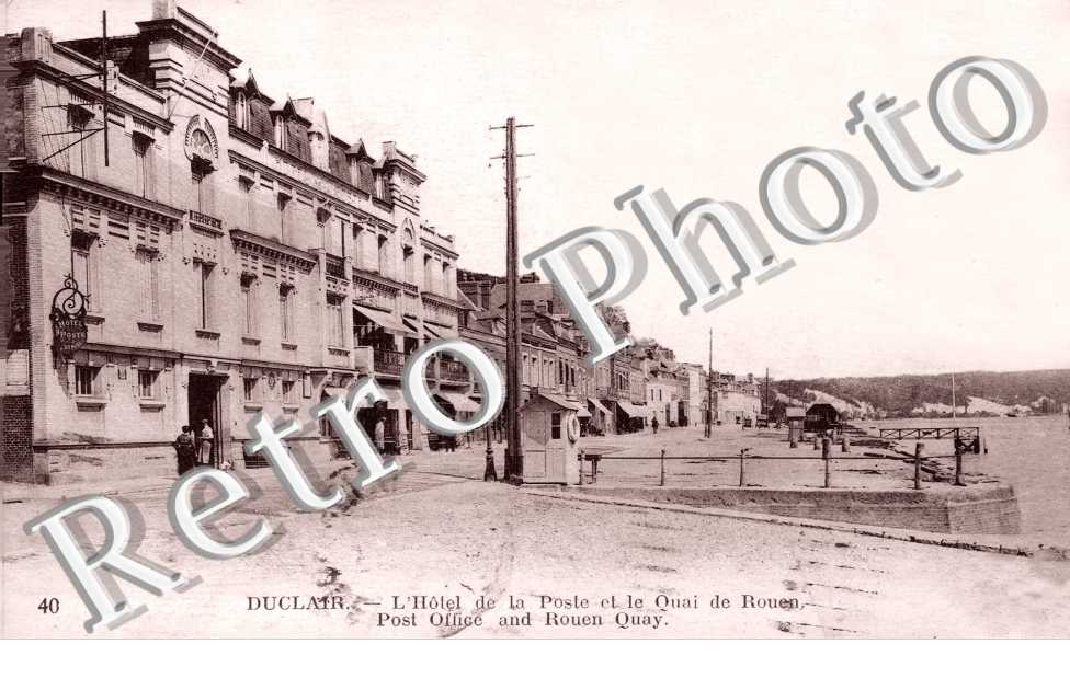 l'hotel de la Poste et le quai de Rouen
